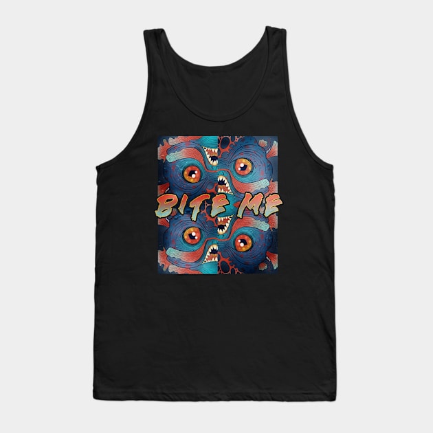 BITE ME FISH Tank Top by LeMae Macabre